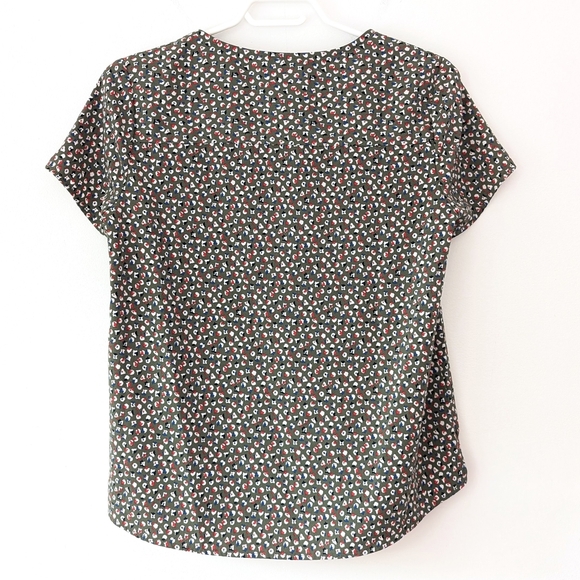 Tommy Jeans Floral Pattern No Wrinkle Blouse In Size S - Picture 8 of 10